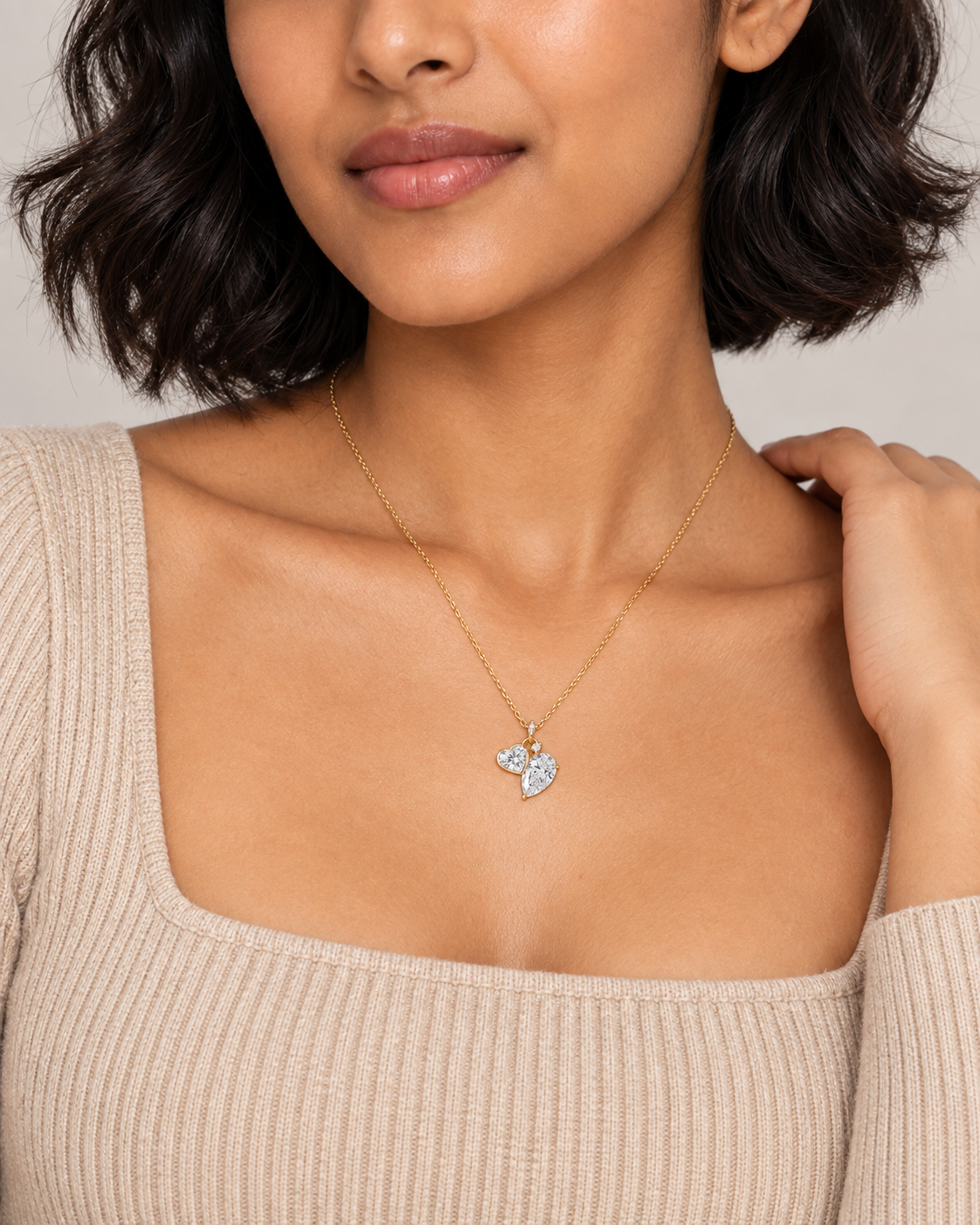 Three-Pear Necklace — Second worn