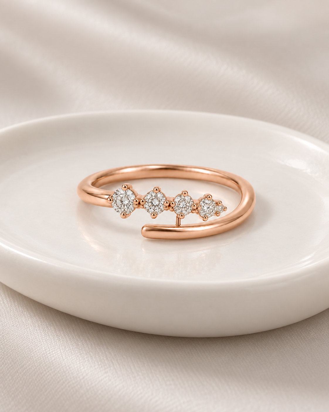 Four-Stone Open Ring - Design-led creative