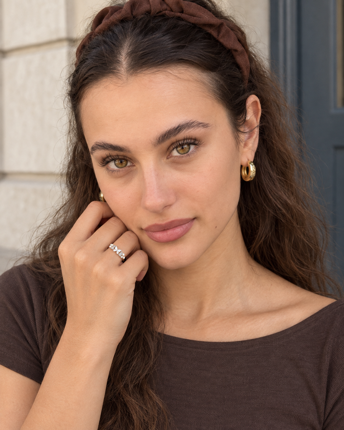 Butterfly Cluster Ring - Farther worn