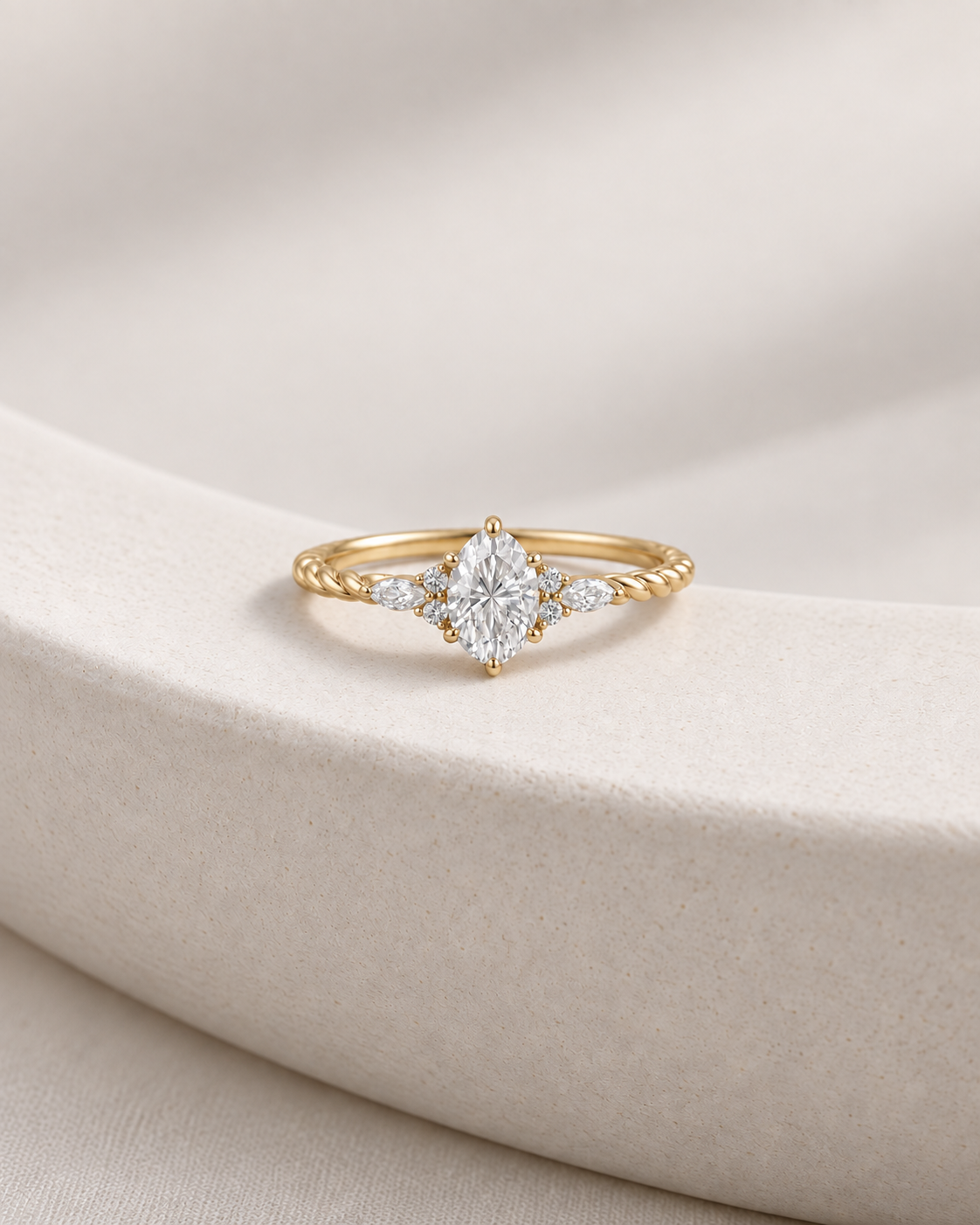 Braided Marquise Ring - Design-led creative