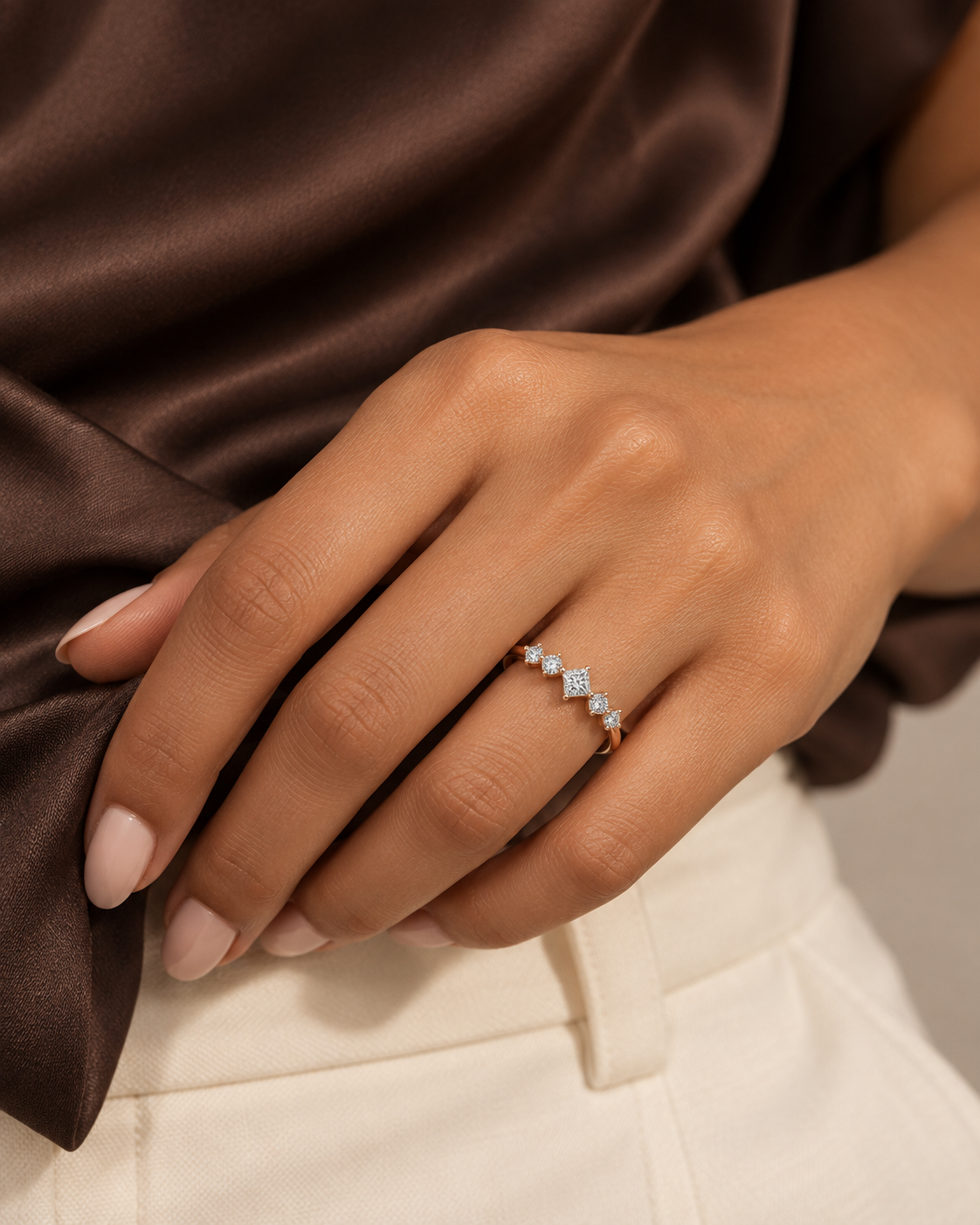 Geometric Row Ring — Farther worn