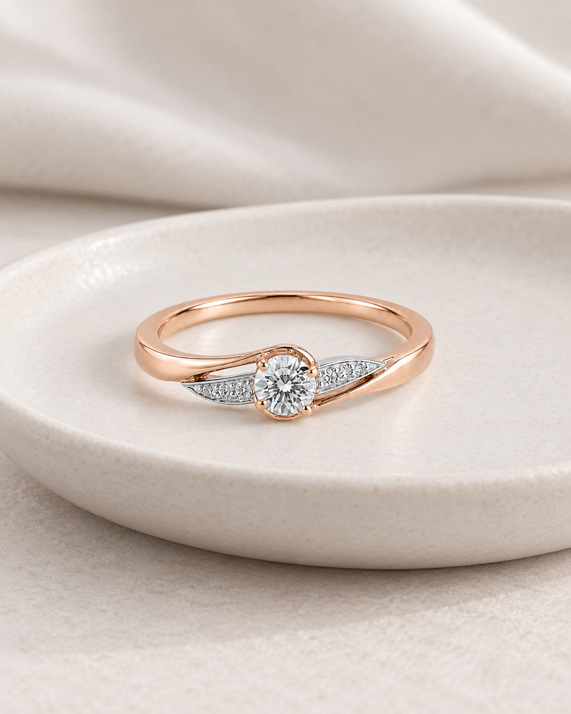 Leaf Solitaire Ring — Design-led creative