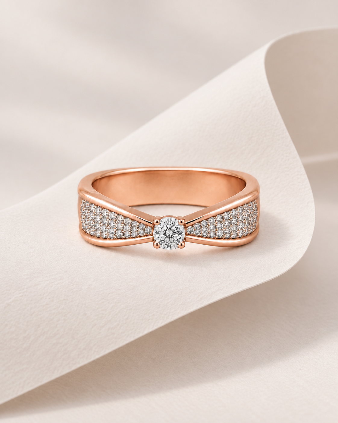 Bow Solitaire Ring - Design-led creative