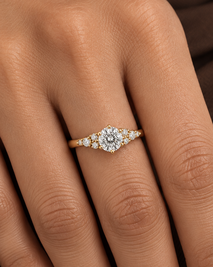 Marquise Accent Ring - Close hand