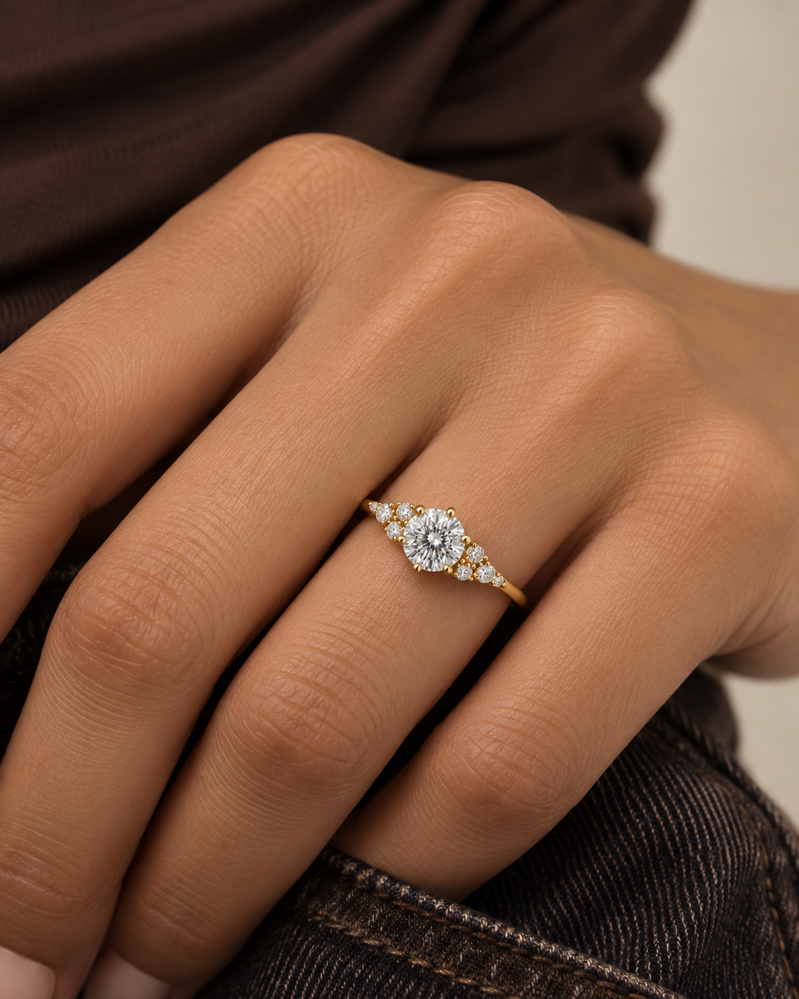 Marquise Accent Ring - Farther worn