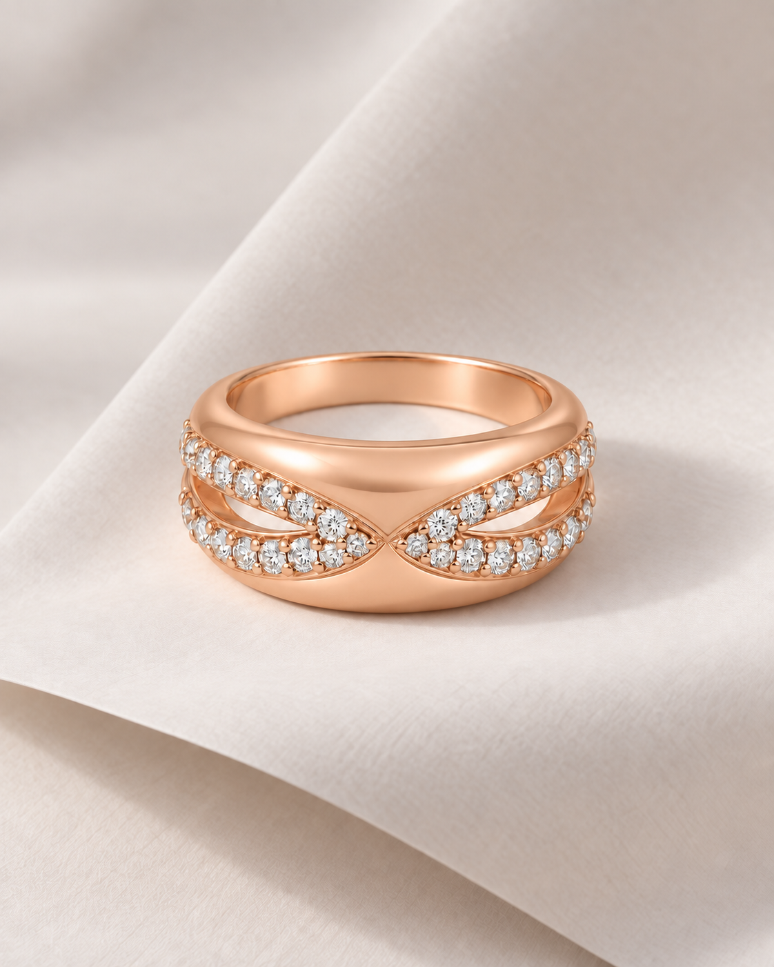 Braided Crossover Ring — Design-led creative