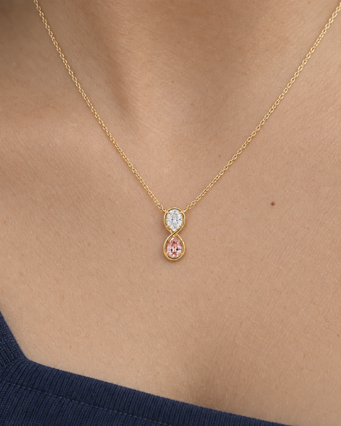 Double Oval Necklace — Second worn