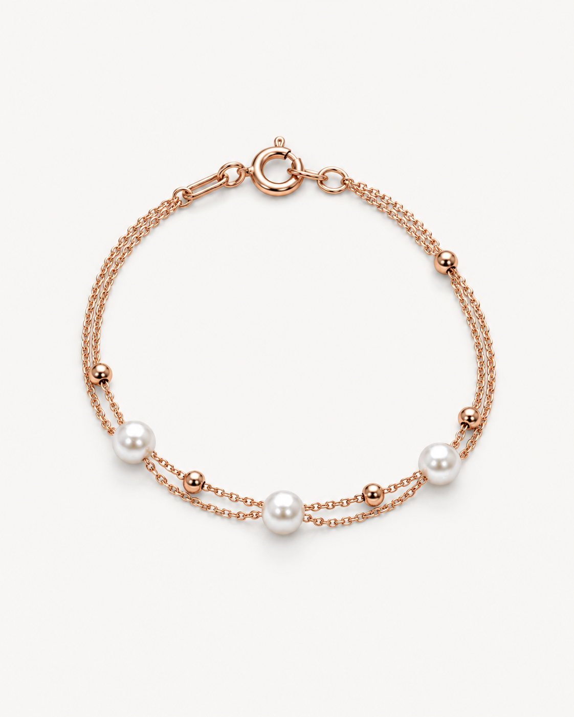 Double-Strand Bead Bracelet — complete product view