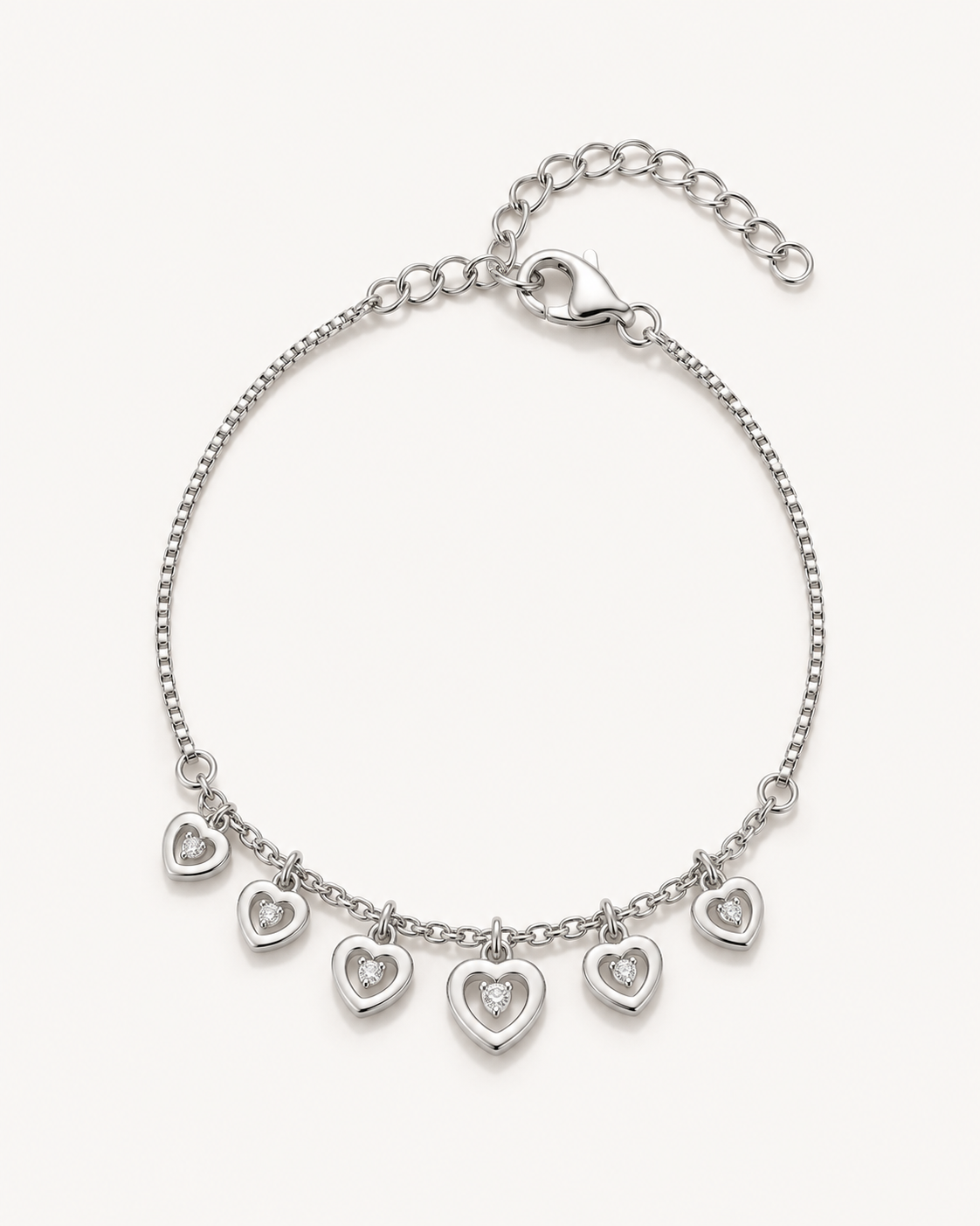 Heart Fringe Bracelet — complete product view
