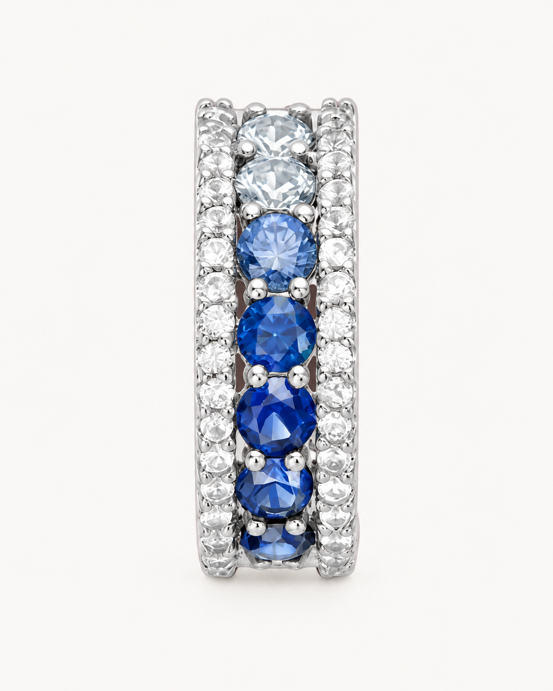 Blue Round Hoops — construction detail