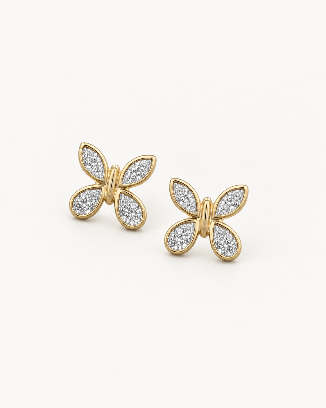 Butterfly Outline Studs — complete product view