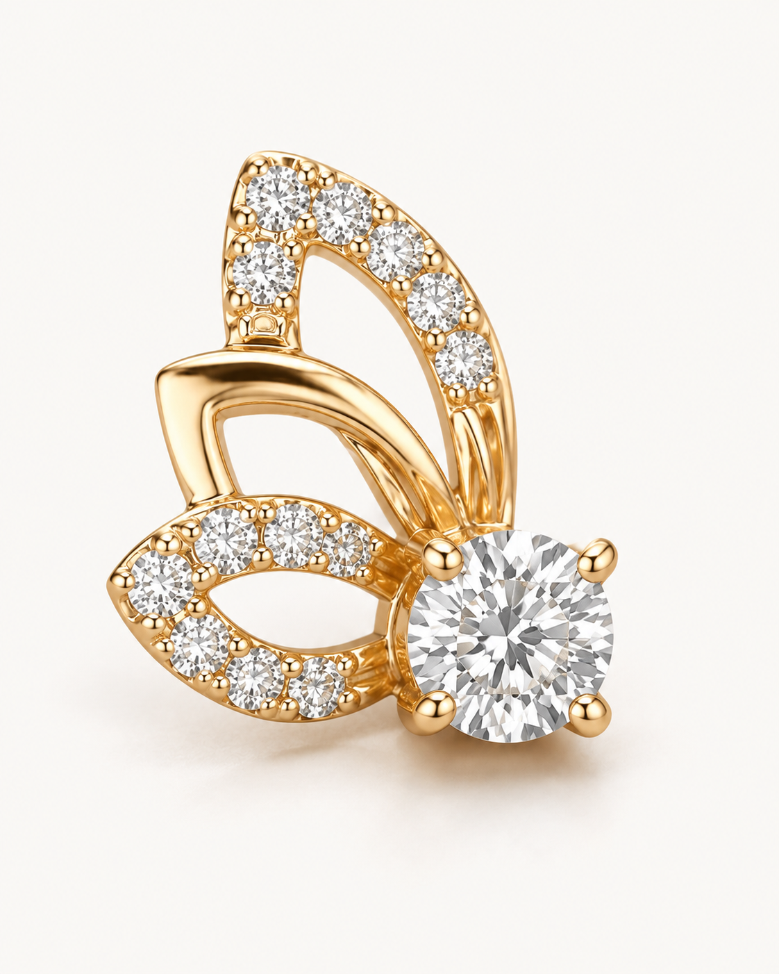 Layered Butterfly Studs — construction detail