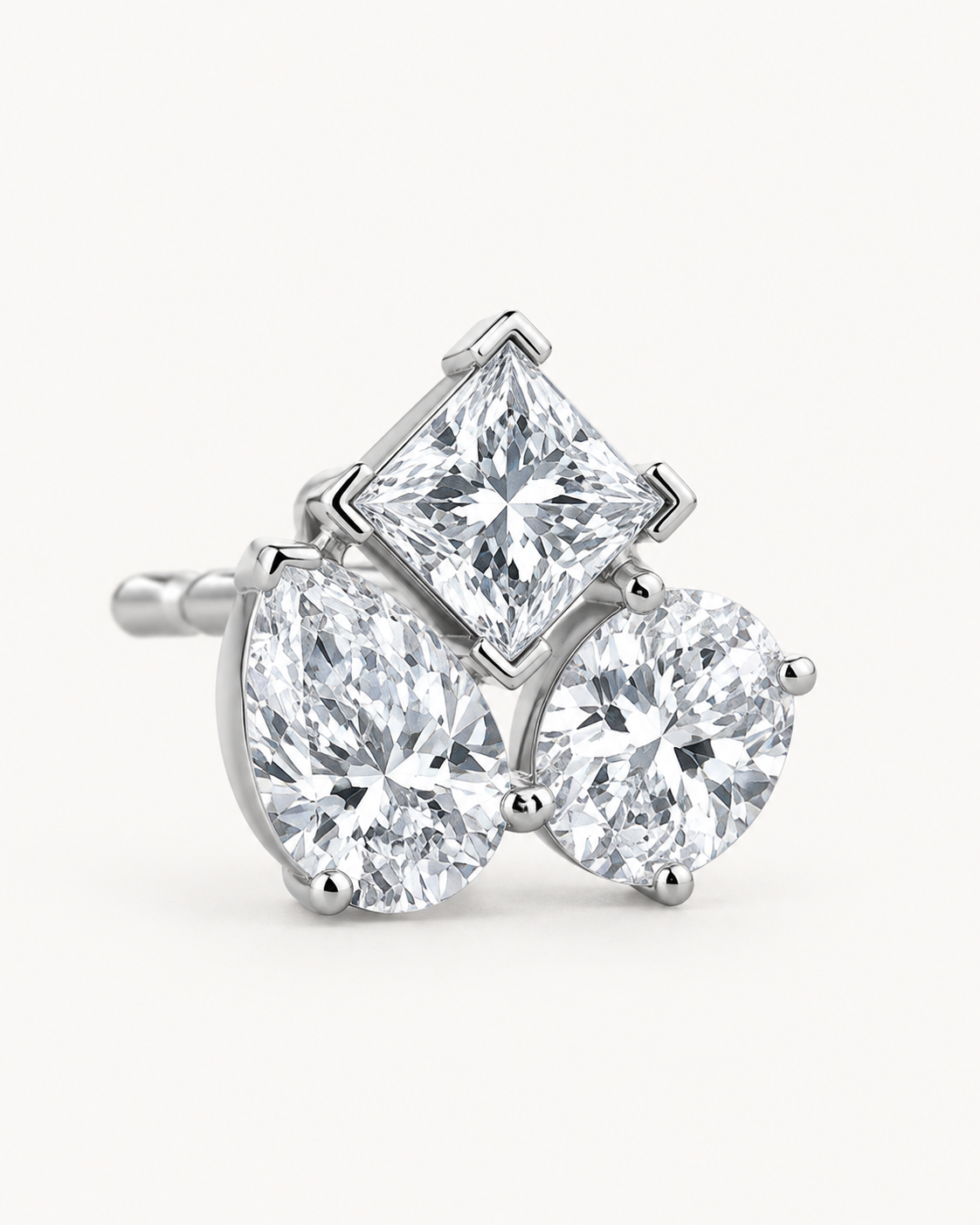 Pear Cluster Studs — construction detail
