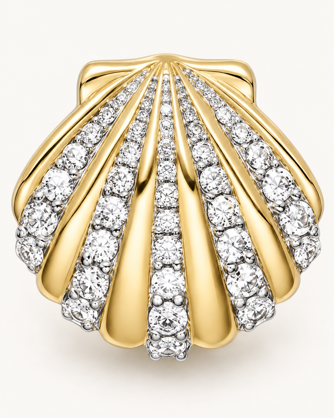 Ribbed Shell Studs — construction detail