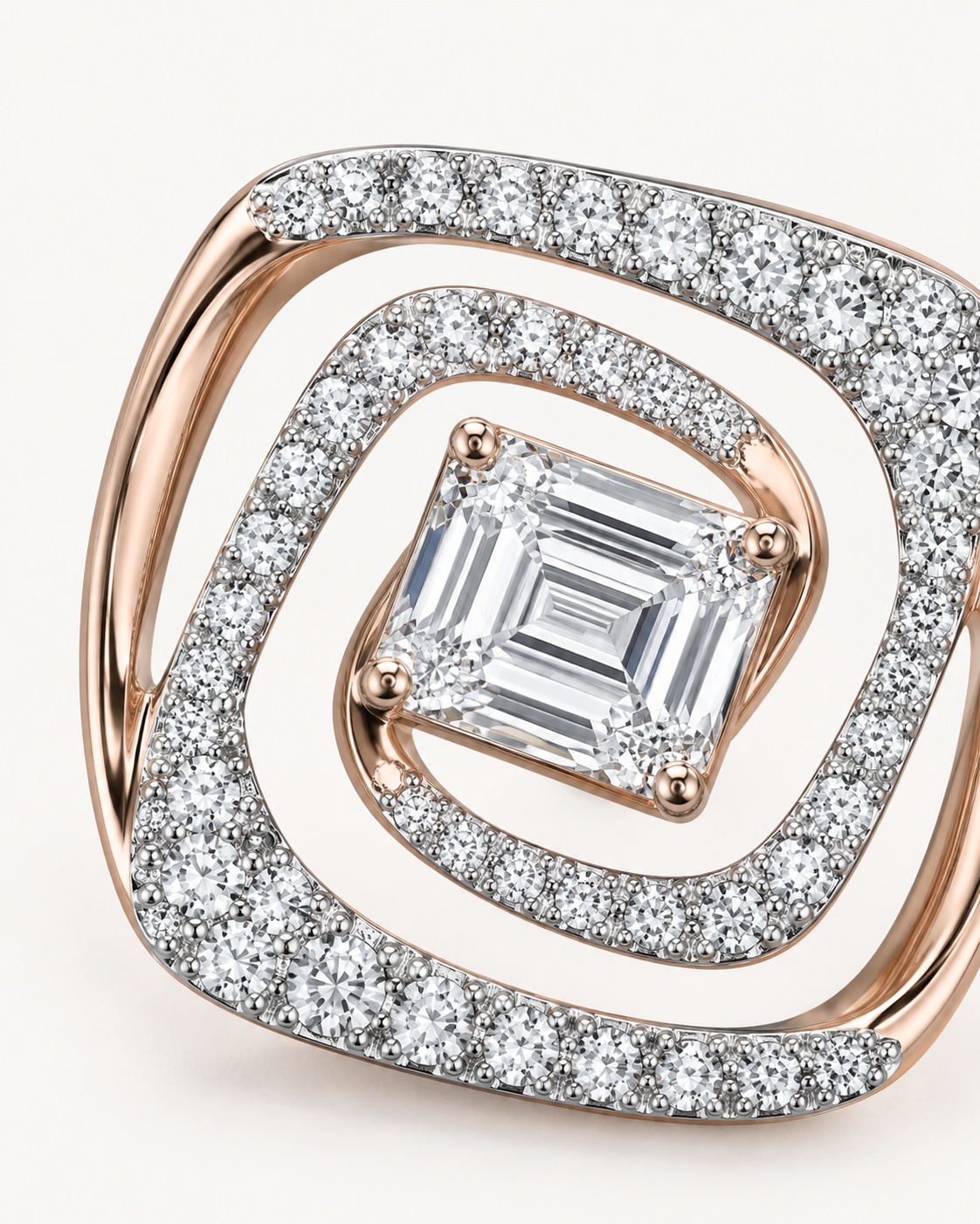 Rounded Square Studs — construction detail