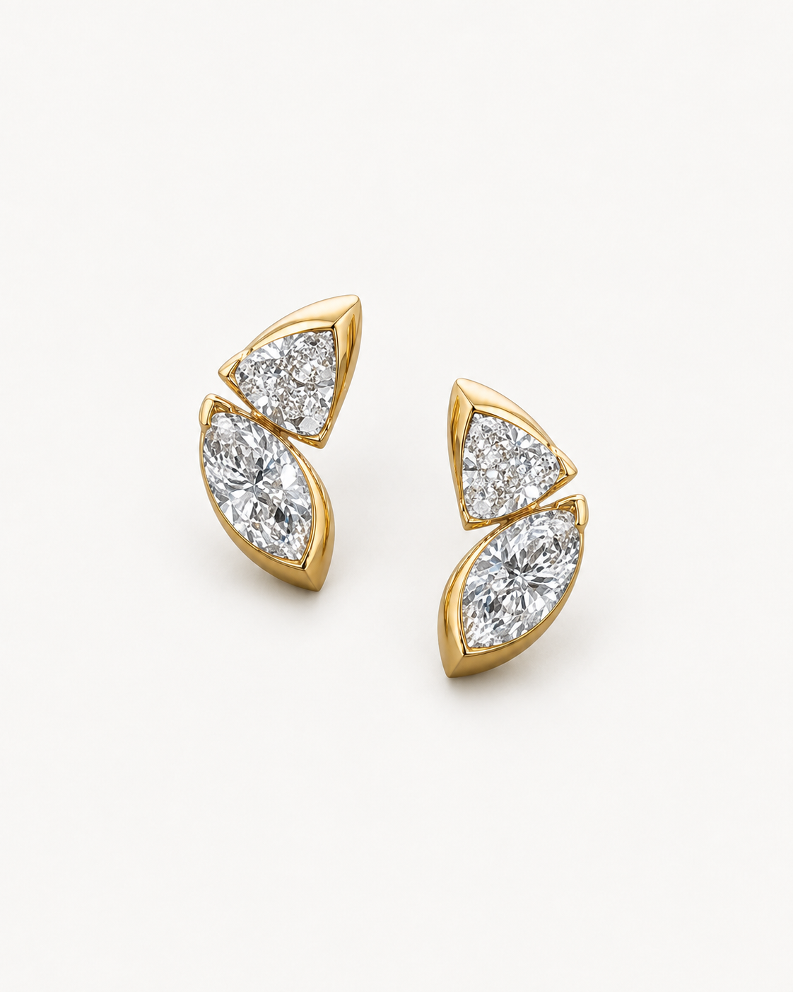 Split Leaf Studs — complete product view