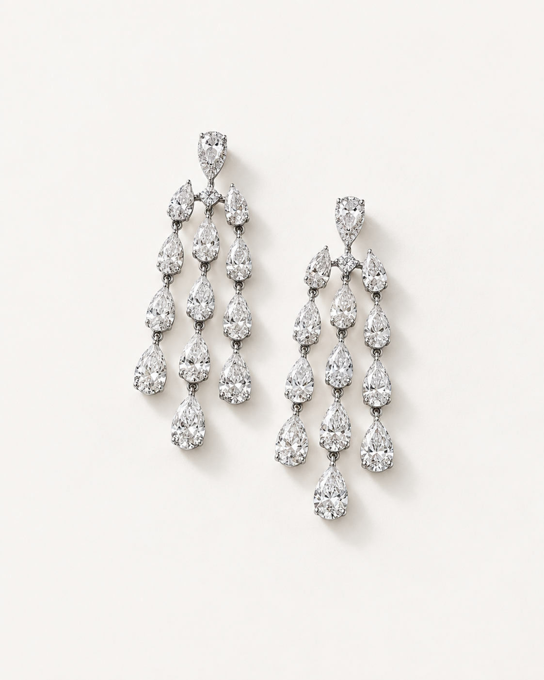 Three-Strand Drop Earrings — complete product view
