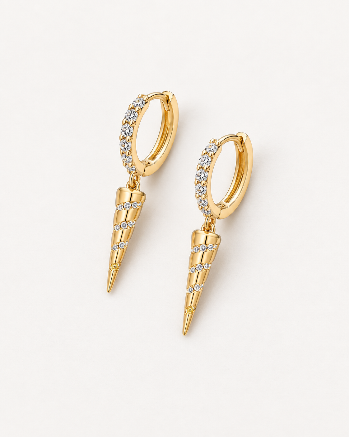 Wrapped Spike Hoops — complete product view