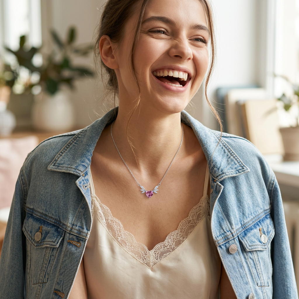 Petal Heart Necklace