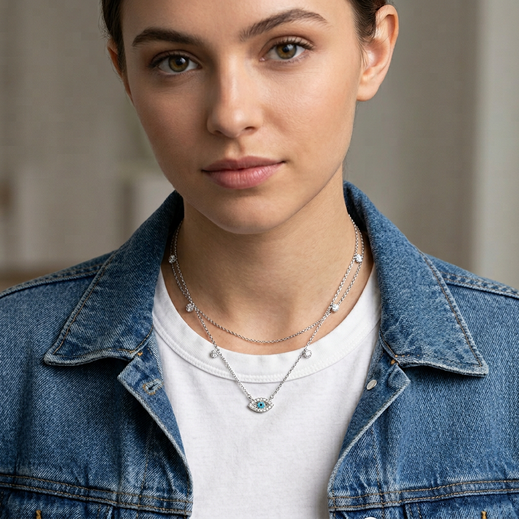 Cyan Sentinel Necklace