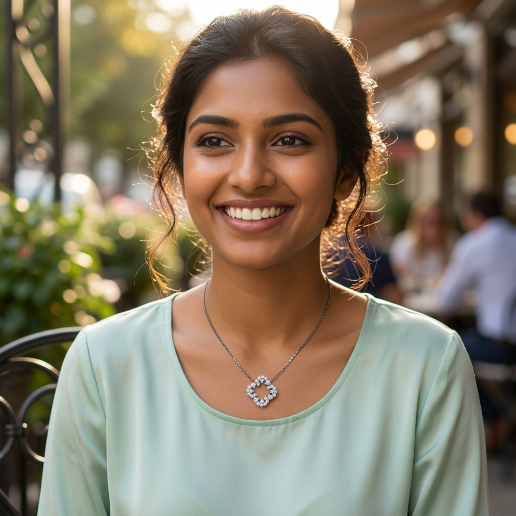 Lucent Square Necklace
