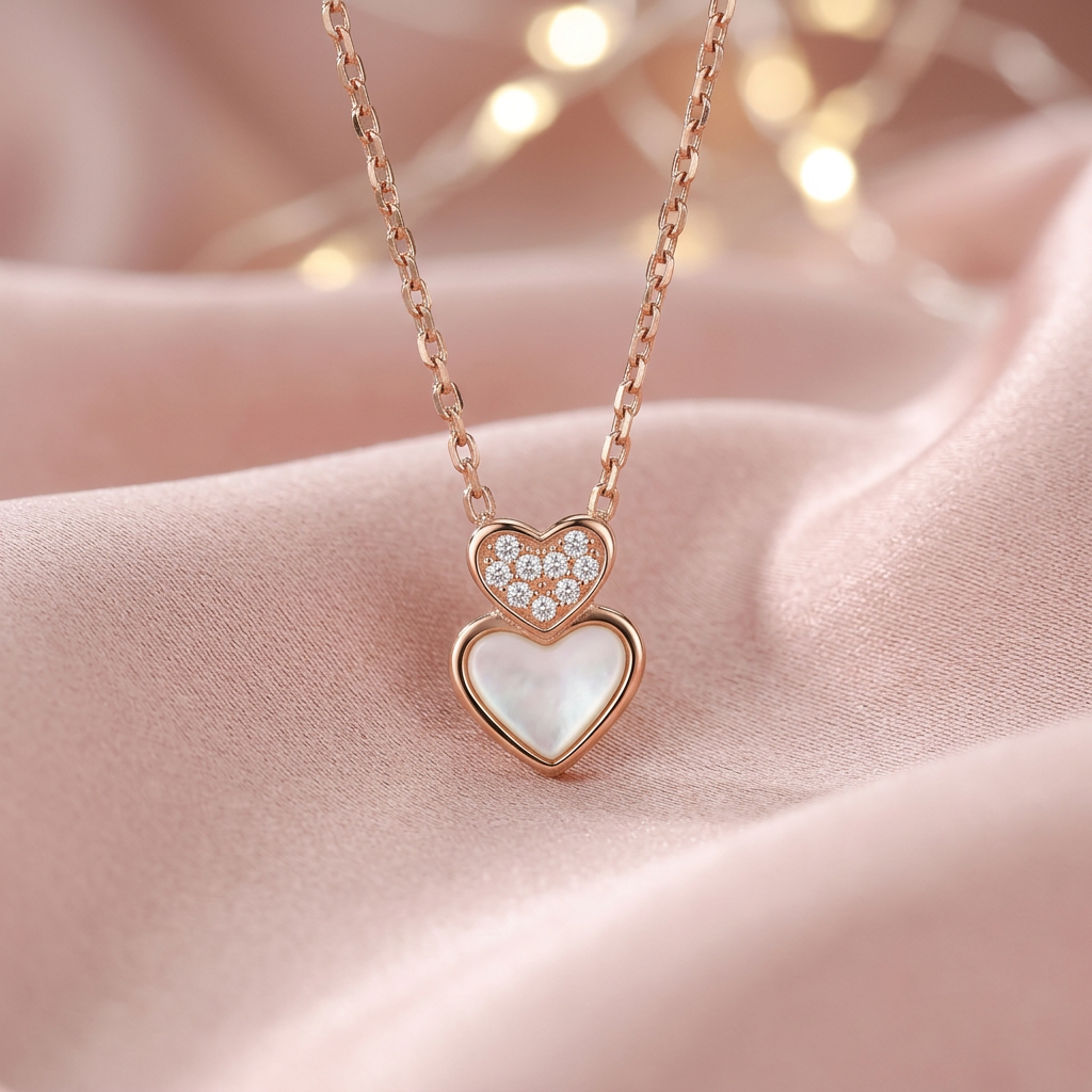 Pearl Heart Necklace