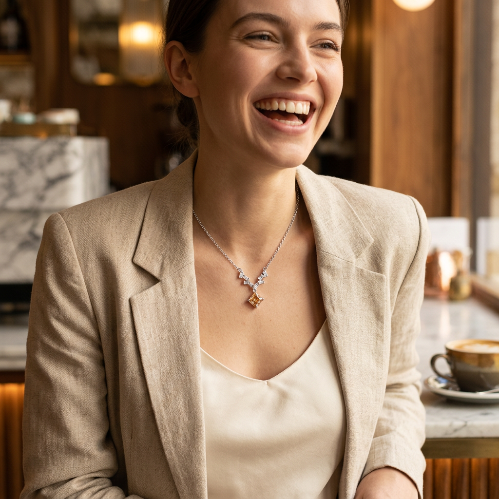 Aurelian Geometric Necklace