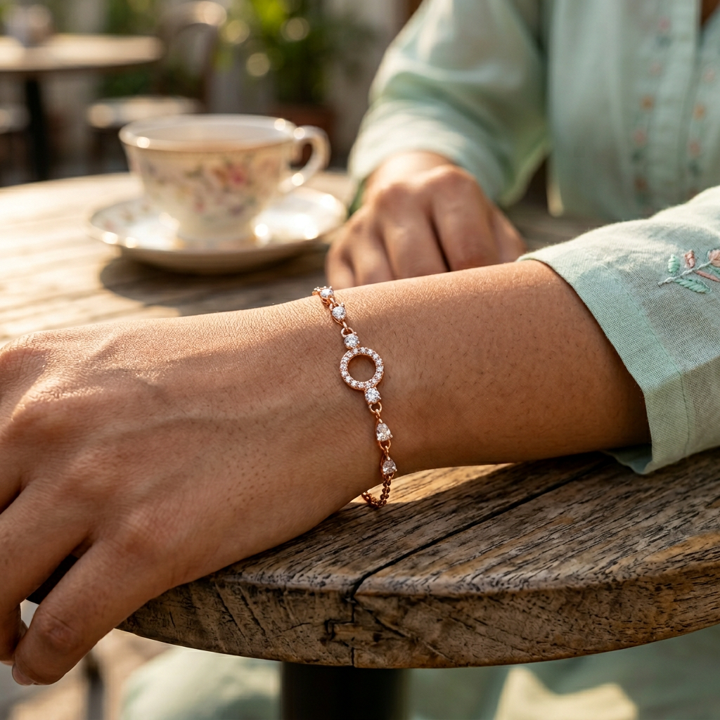 Rosé Orbit Bracelet