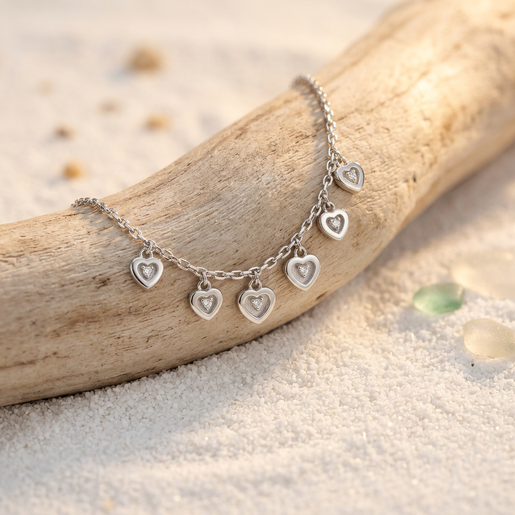 Lyric Hearts Bracelet