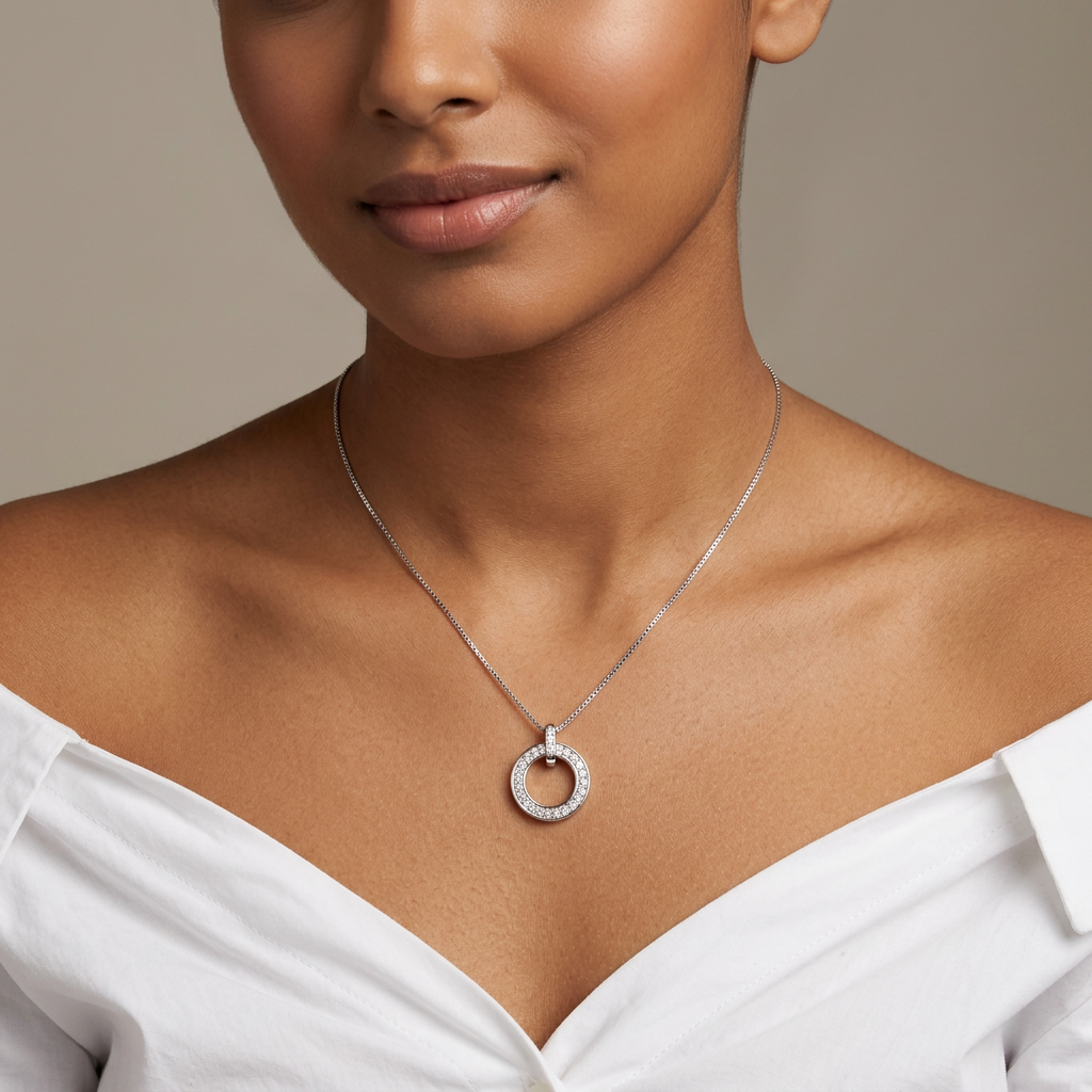 Meridian Halo Necklace