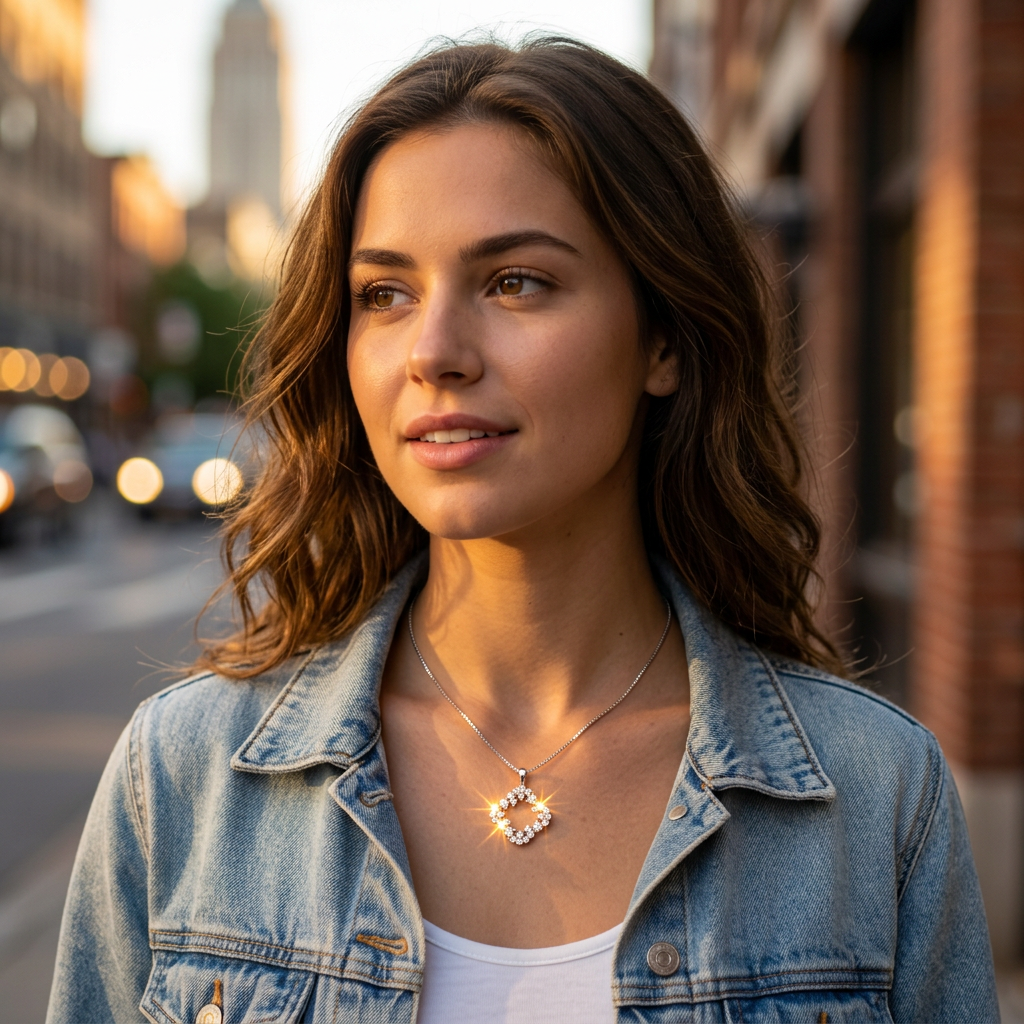 Lucent Square Necklace