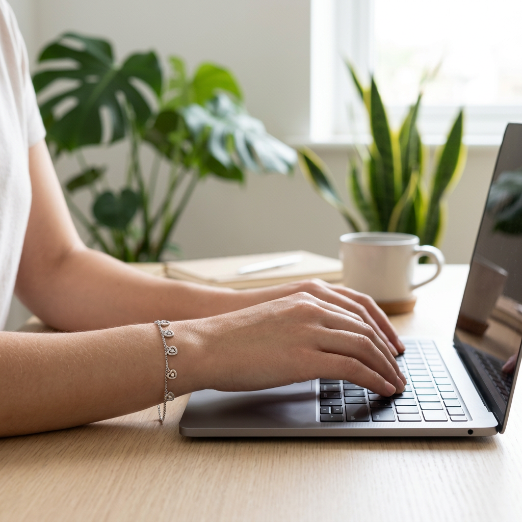 Lyric Hearts Bracelet