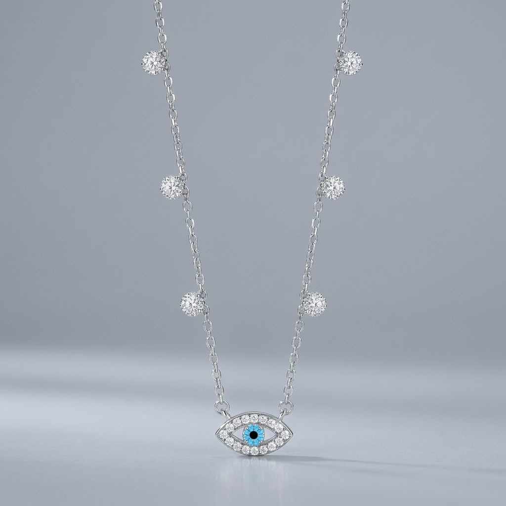 Cyan Sentinel Necklace