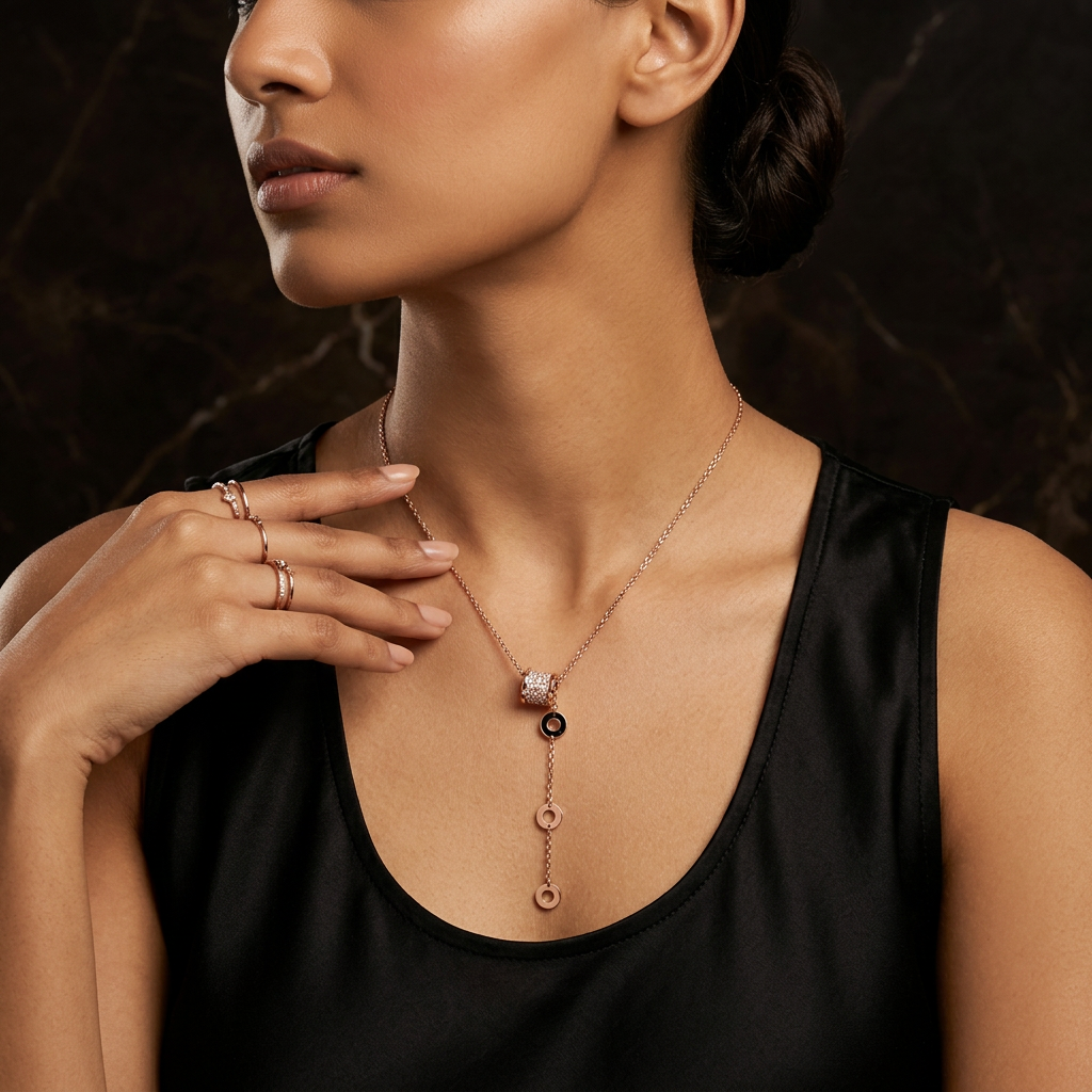 Orbit Lariat Necklace