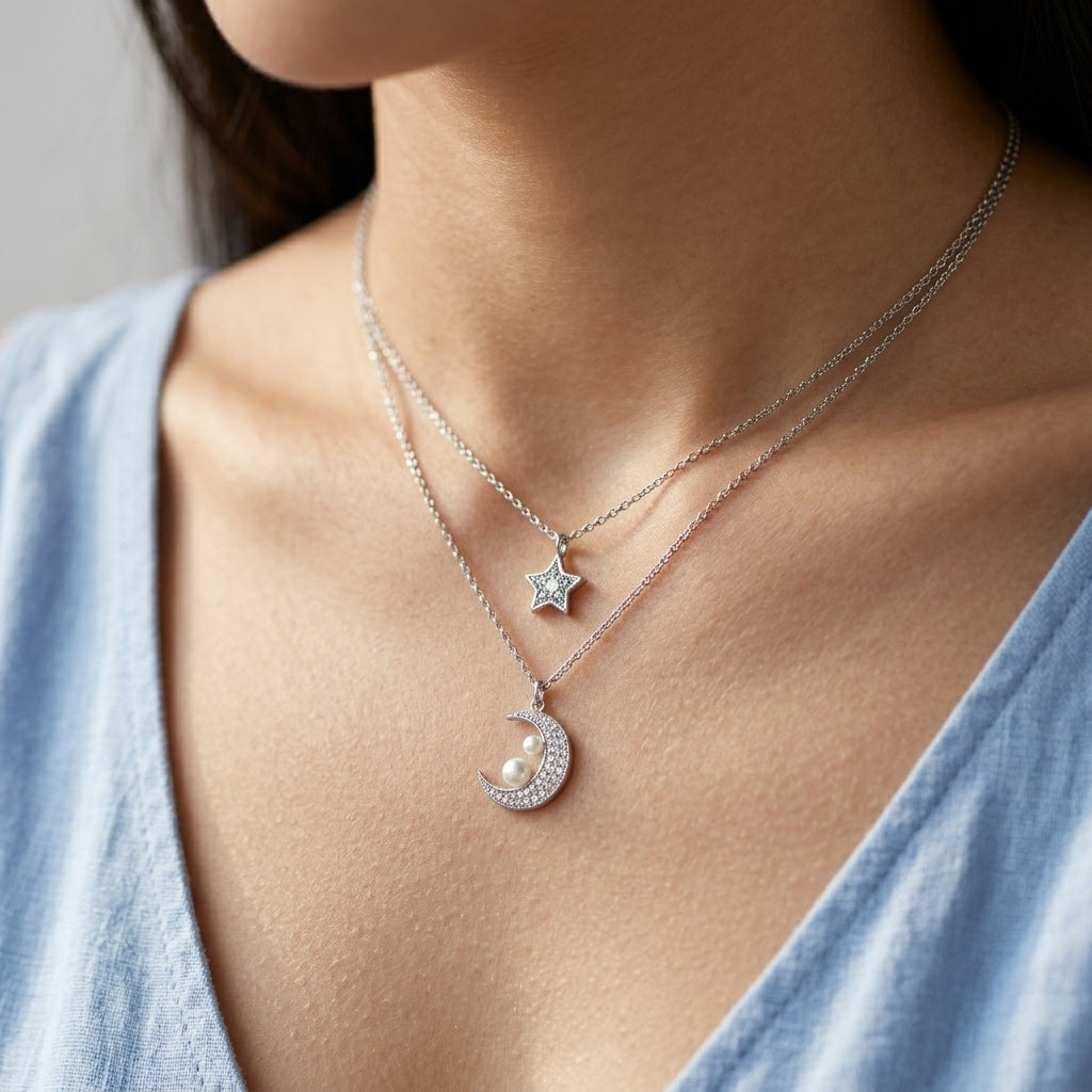 Celestial Duo Necklace