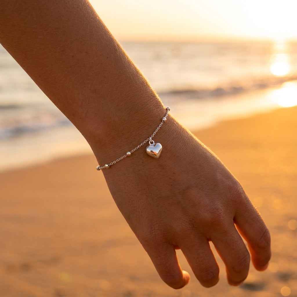 Sculpted Heart Bracelet