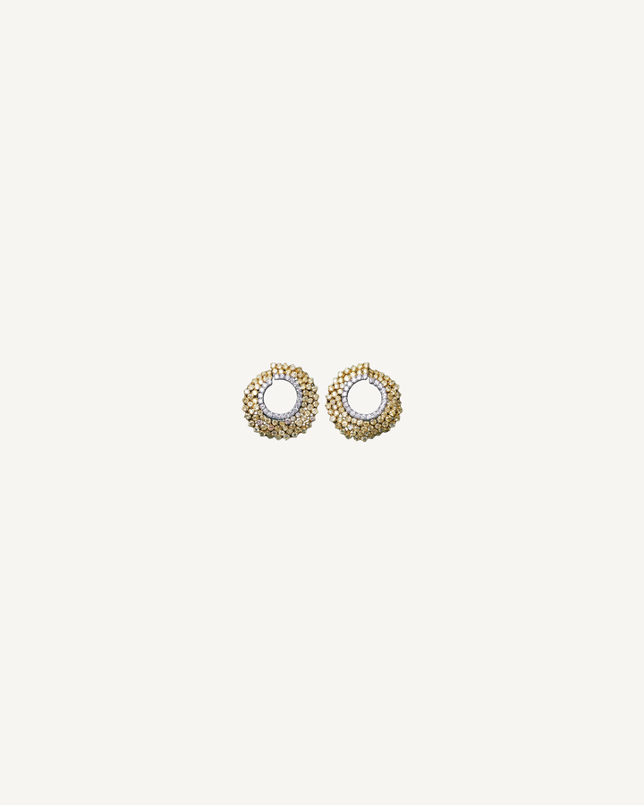 Beaded Halo Hoops product image on Oyster Silk background