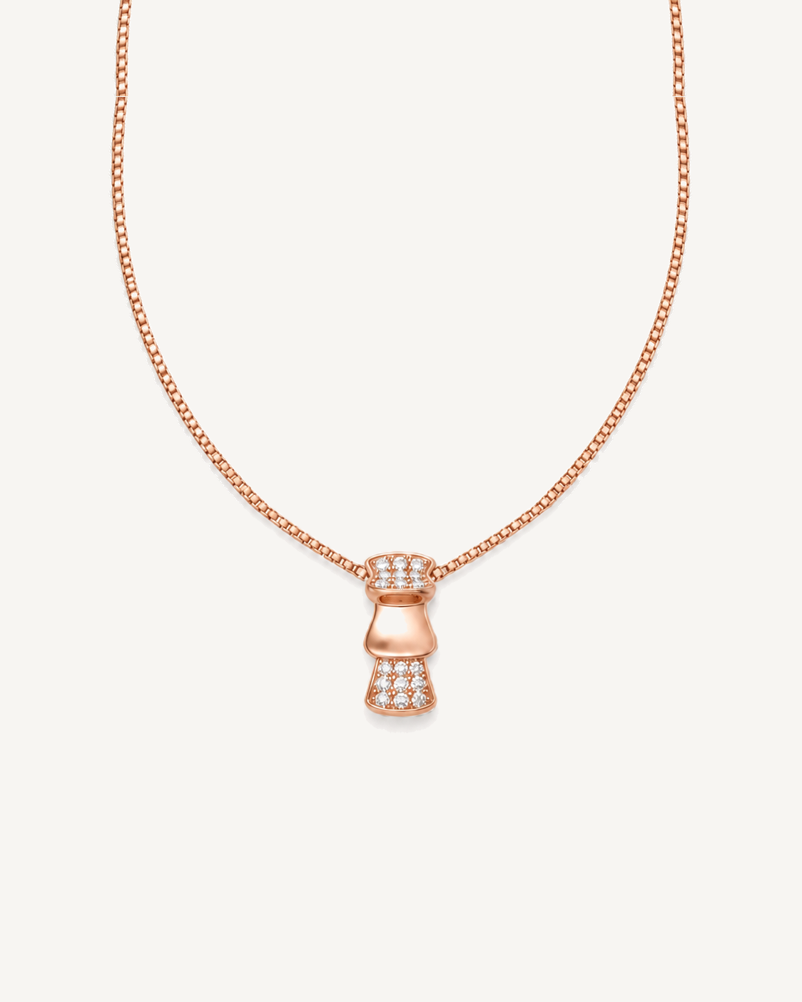 Bow Tie Necklace product image on Oyster Silk background
