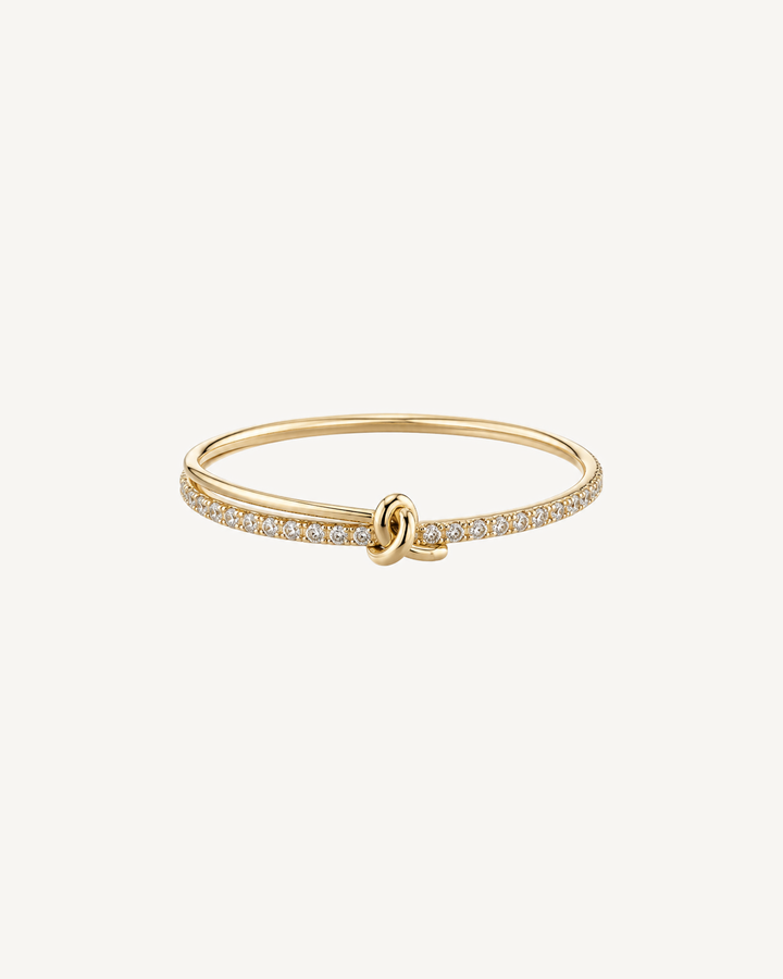 Chain Knot Ring product image on Oyster Silk background