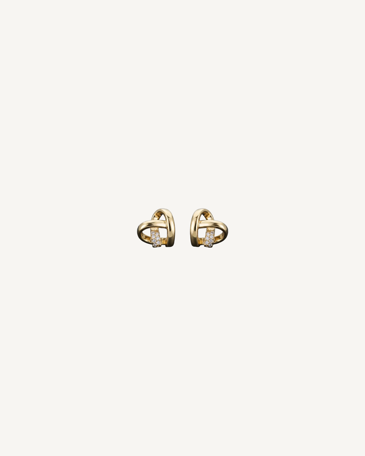 Crossing Loop Studs product image on Oyster Silk background
