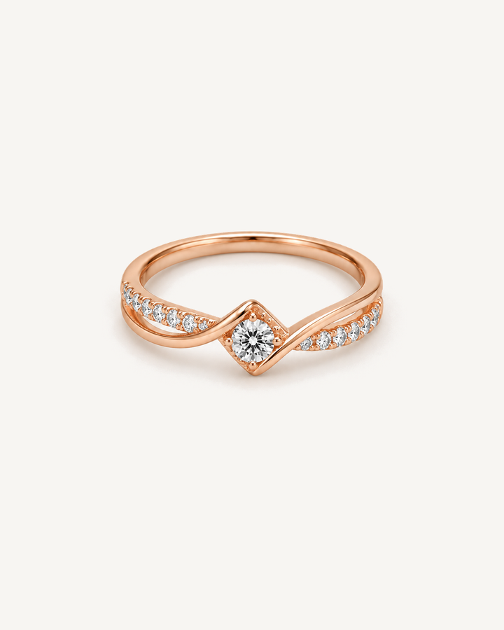 Curved Accent Ring product image on Oyster Silk background