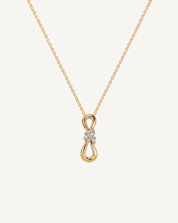 Figure-Eight Necklace product image on Oyster Silk background