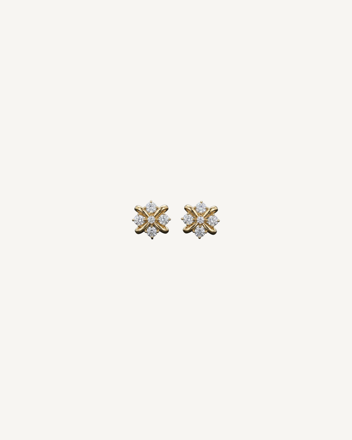 Floral Knot Studs product image on Oyster Silk background