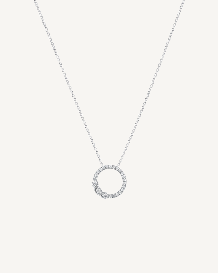 Floral Wreath Necklace product image on Oyster Silk background