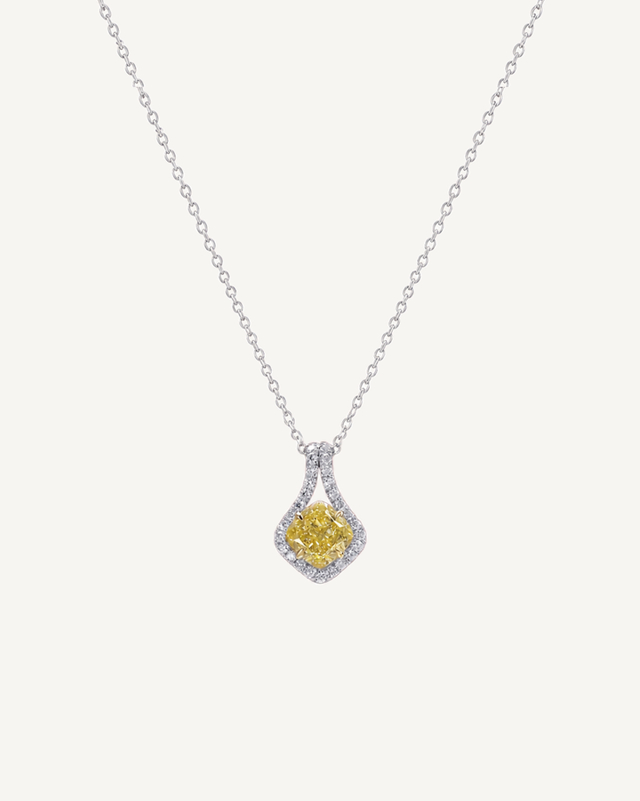 Framed Cushion Necklace product image on Oyster Silk background