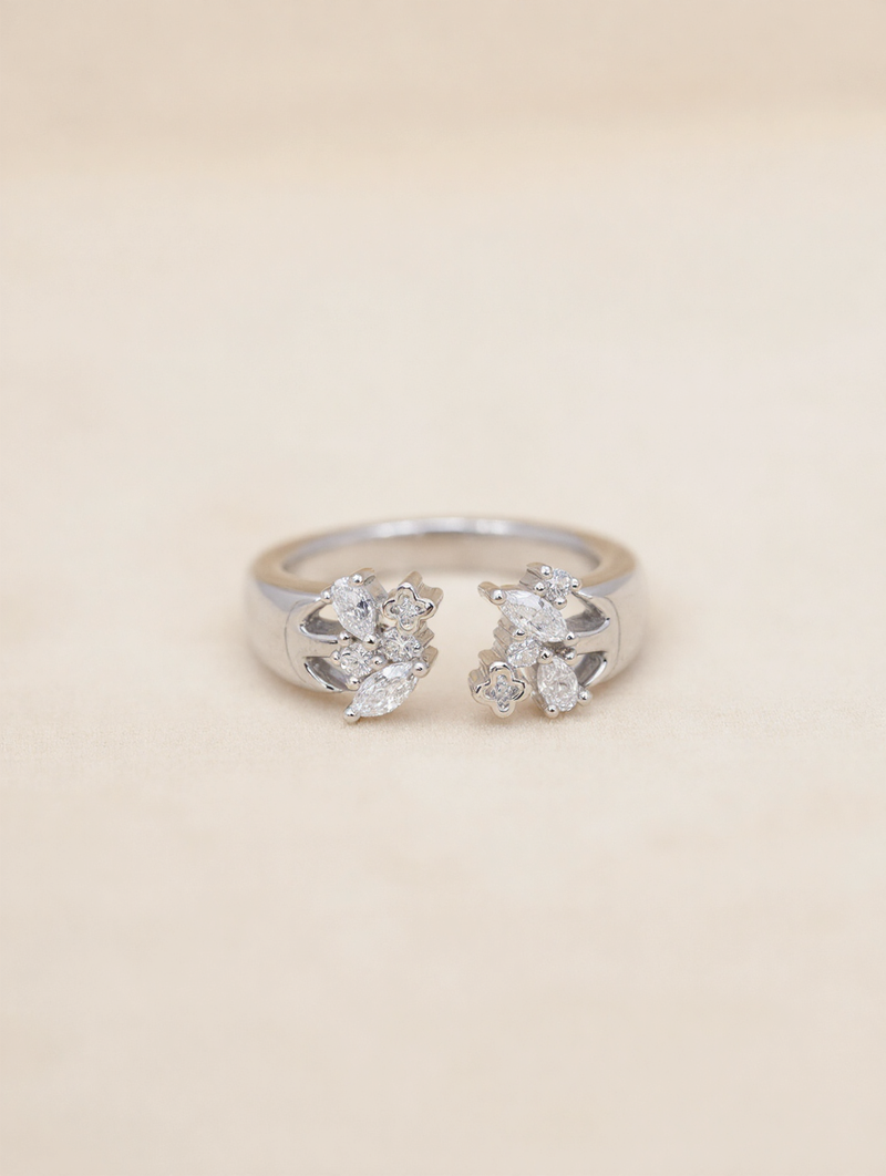 1.5 ct bypass solitaire · 18k yellow