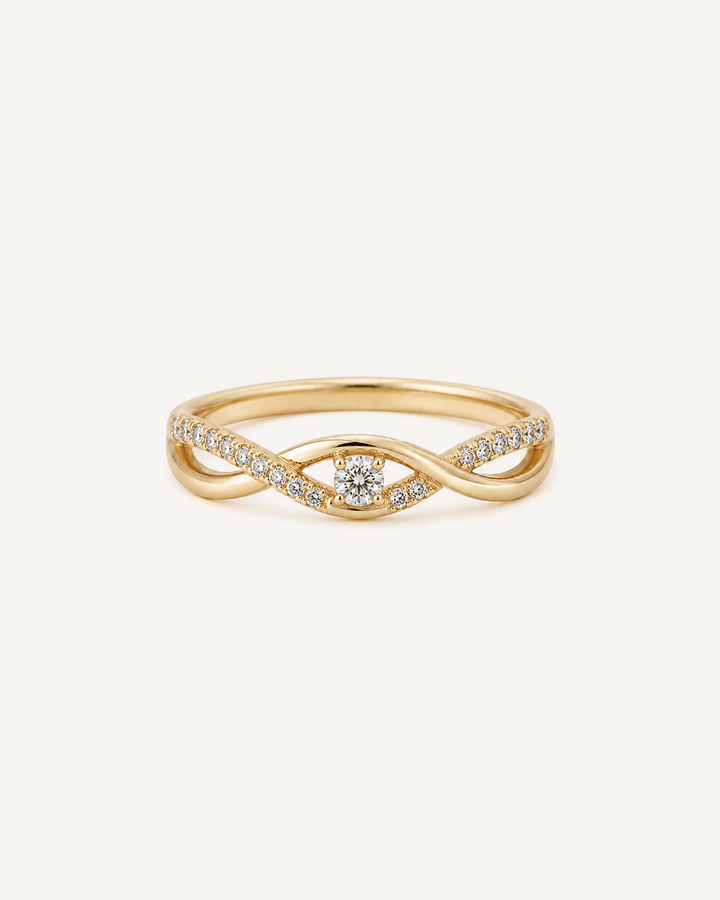 Infinity Marquise Ring product image on Oyster Silk background