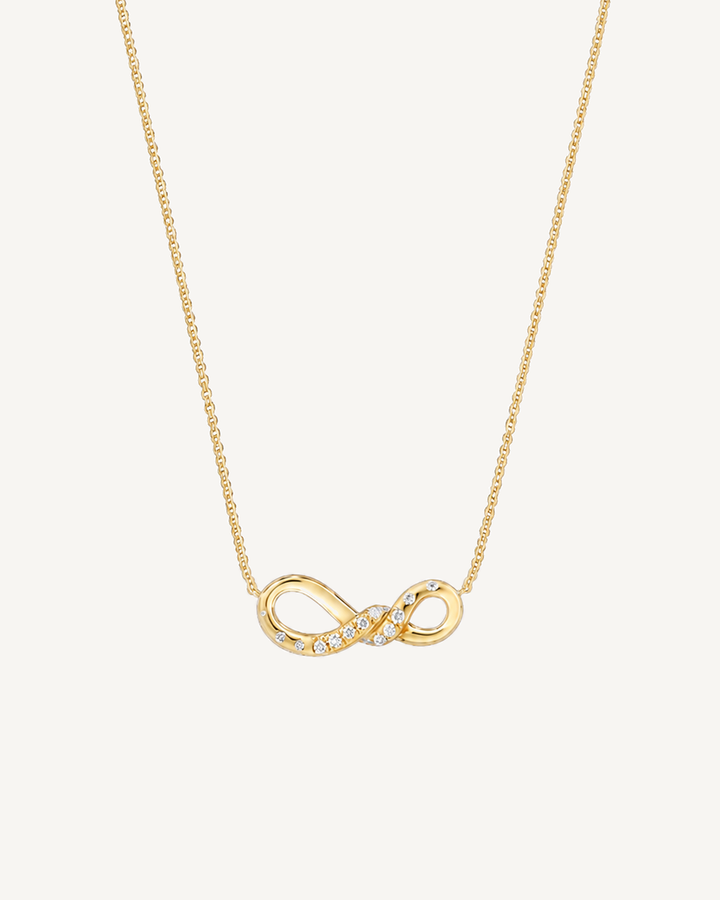 Infinity Station Necklace product image on Oyster Silk background