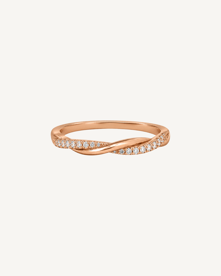 Intertwined Band Ring product image on Oyster Silk background