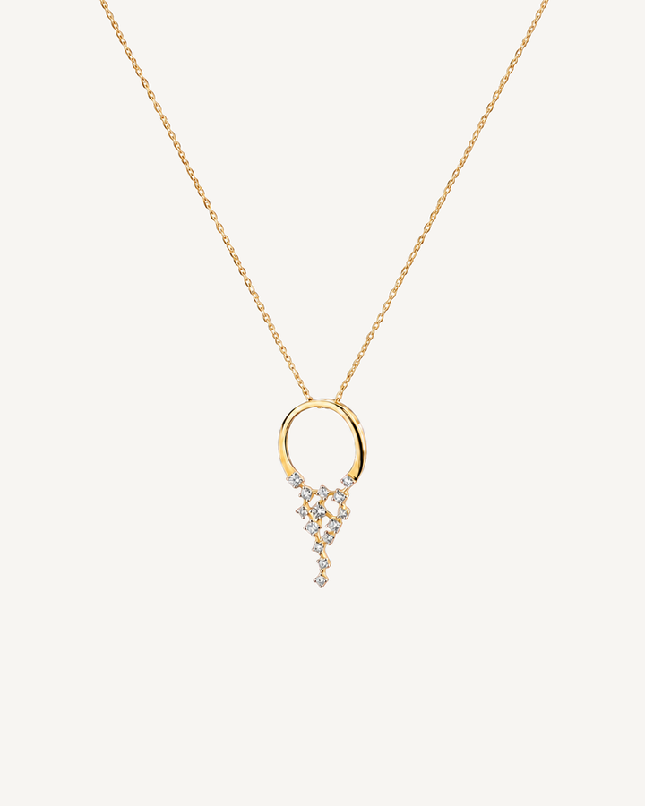 Lattice Drop Necklace product image on Oyster Silk background